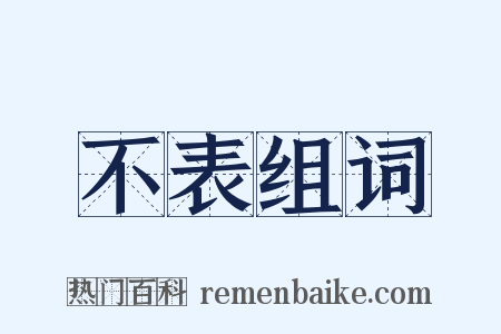 不表组词是什么意思的图片